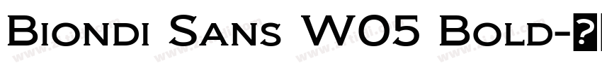 Biondi Sans W05 Bold字体转换